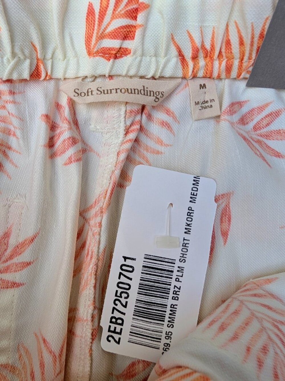 Soft Surroundings - Orange leaves and blue Embroider Belt - Size M (10/12) - NWT - Picture 10 of 13